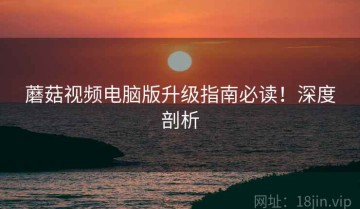 蘑菇视频电脑版升级指南必读！深度剖析