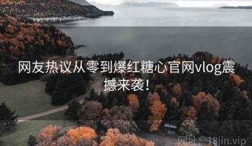 网友热议从零到爆红糖心官网vlog震撼来袭！
