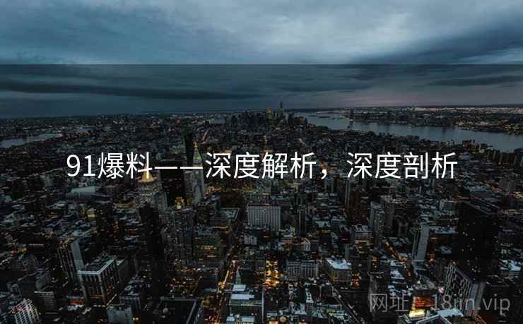 91爆料——深度解析，深度剖析