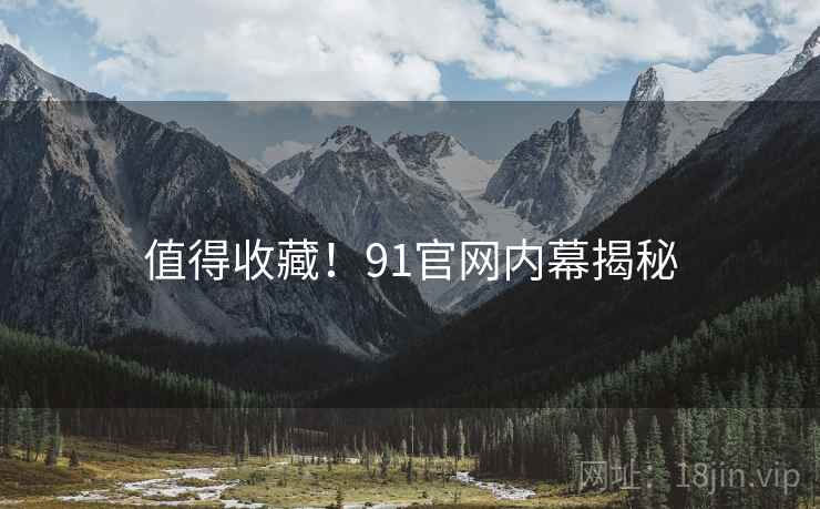 值得收藏！91官网内幕揭秘