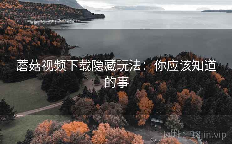 蘑菇视频下载隐藏玩法：你应该知道的事