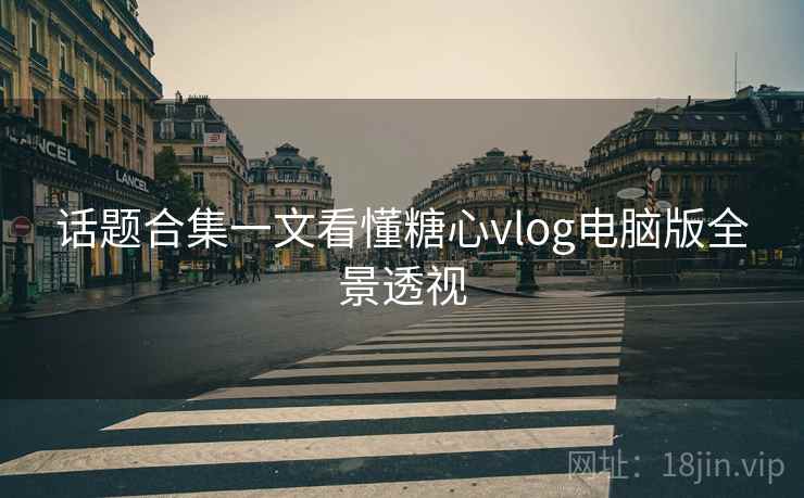 话题合集一文看懂糖心vlog电脑版全景透视